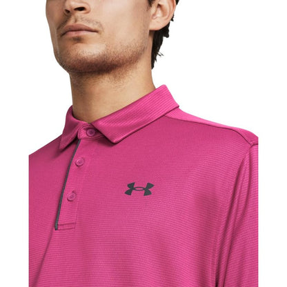 Under Armour Men's Tech Golf Polo, (686) Astro Pink / / Pitch Gray, 4X-Large