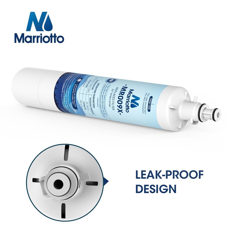 MARRIOTTO Replacement for GE RPWFE, RPWF (Built-in CHIP) Refrigerator Water Filter, Compatible with GFE28GELDS, PFE28KELDS, PFE28KYNFS, GFD28GELDS, GYE22HMKES, GFE28GYNFS, GFD28GYNFS, Pack of 1