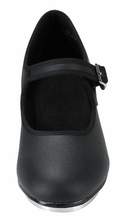 Linodes Unisex PU Leather Easy Strap Tap Shoe Dance Shoes for Women and Men's Dance Shoes-608-1-Black-4M