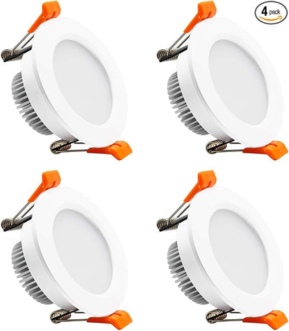 YGS-Tech 2 Inch LED Recessed Lighting, Dimmable Downlight 3W(35W Halogen Equivalent), CRI80, 5000K Daylight White Ceiling Light with LED Driver(4 Pack)