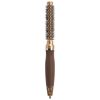 Olivia Garden NanoThermic Ceramic + Ion Round Thermal Hair Brush - Not Electrical - Professional Blowout Brush for Normal to Thick Hair