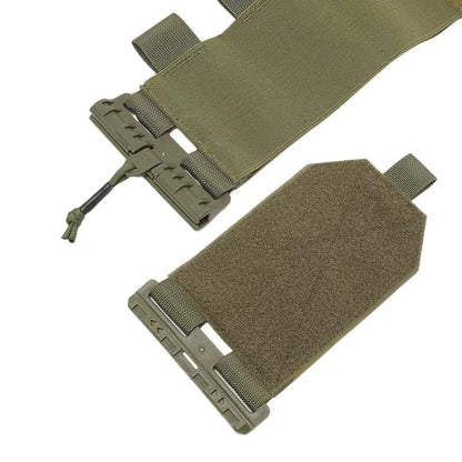 GAZJYUSP Pair of Elastic Tactical Vest Cummerbund Quick Release Mounting Strap for Vest JPC/CPC/LBT/LBX/FCPC with Magazine Pouches (Khaki)