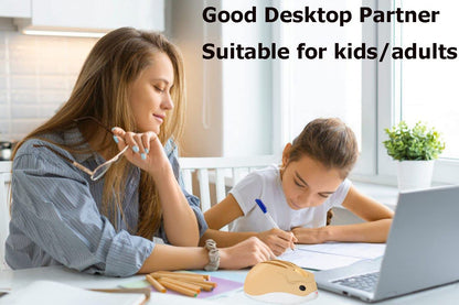 Wireless Mouse Cute Hamster Shape Less Noice Portable Mobile Optical 1200DPI USB Mice Cordless Mouse for PC Laptop Computer Notebook MacBook Kids Girl Boy Men Women Adults School Office Gift (Purple)