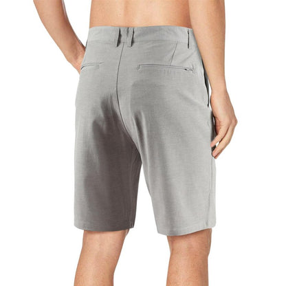AIRDYNAM Men's Hybrid Golf Dress Shorts Lightweight Quick Dry Casual with Flat Front 9-Inch Inseam and 4 Pockets Grey 34