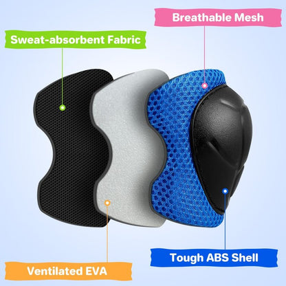 Besttravel Kids/Youth Knee Pad Elbow Pads Guards Protective Gear Set, Toddler Knee and Elbow Pads with Wrist Guards 3 in 1 for Skating Cycling Bike Rollerblading Scooter