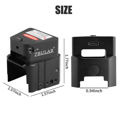 ZBULAR 2 Mile Laser Sights Range Slide Racker Jacker Compatiblewith Glock 17, 19, 19X, 26, PSA Dagger, and More with Improved Slide Grip(Class IIIA Green Laser Output is <5mW)