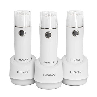 THOVAS Emergency LED Flashlight, Power Failure Light, Plug-in Flashlight for Home, Rechargeable Power Failure Flashlights, Handheld Lights Perfect for Hurricane, Survival Kits Emergencies 3 Pack