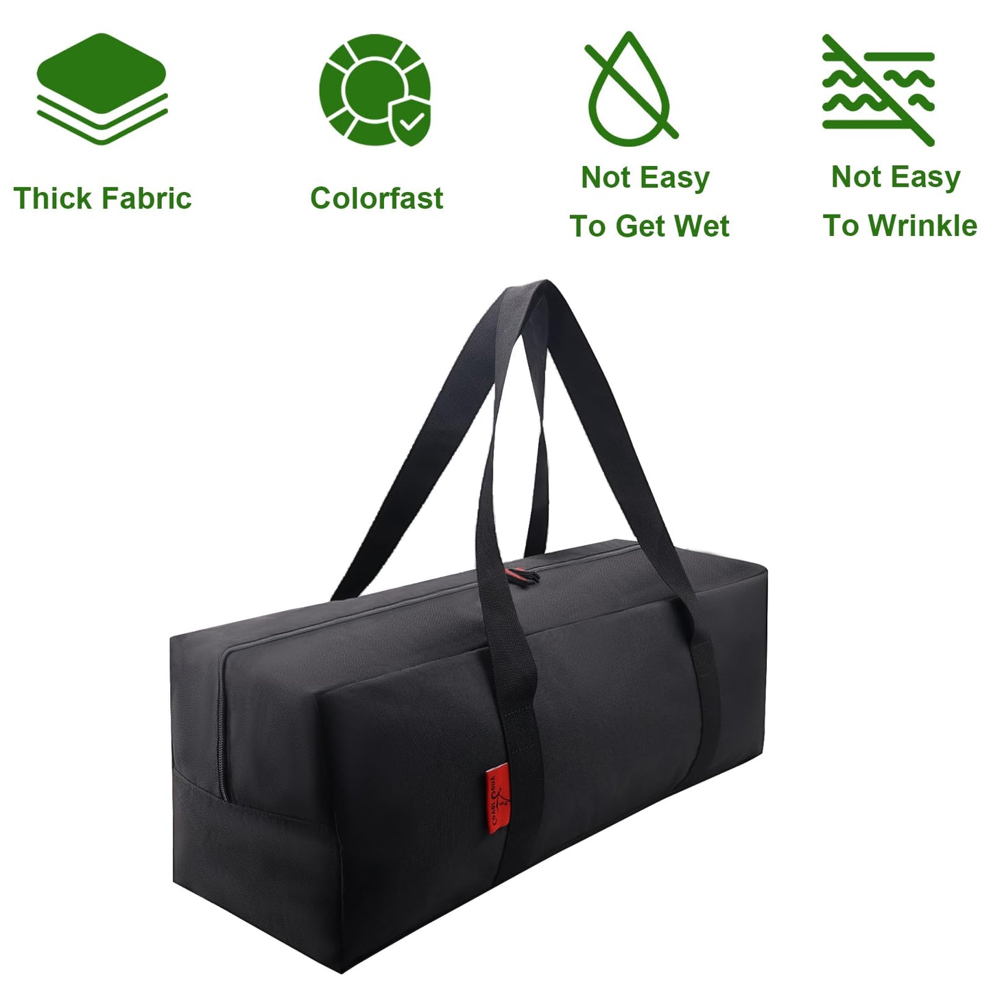 Extra Thick 24" Storage Bag Grill Tool Organizer Pro, BBQ Tool Heavy Duty Storage Bag, Double Layer 600D Oxford Cloth Waterproof (2x Thickness), Foldable Design, Camping, Tailgating, BBQ Party Gift