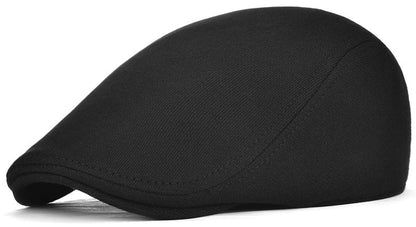 Xinveen Men's Newsboy Hat Adjustable Beret Ivy Cap Irish Cabbie Driving Hunting Hats Black