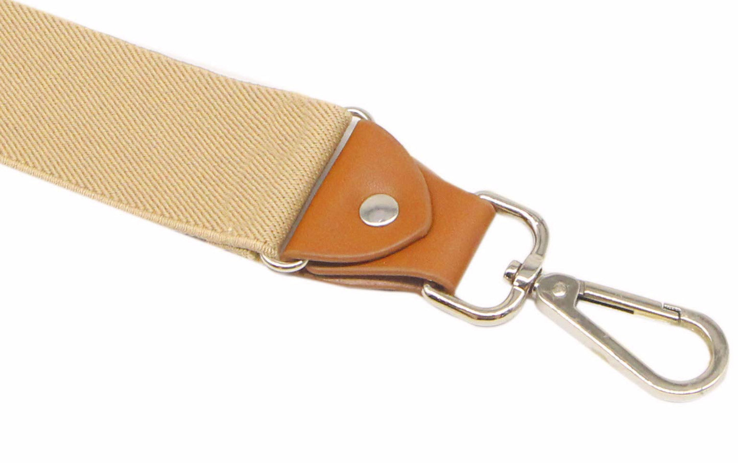 Doloise Mens Suspenders with 3 Swivel Hooks Belt Loops 1.4 Inch Wide Heavy Duty Adjustable Braces (khaki)