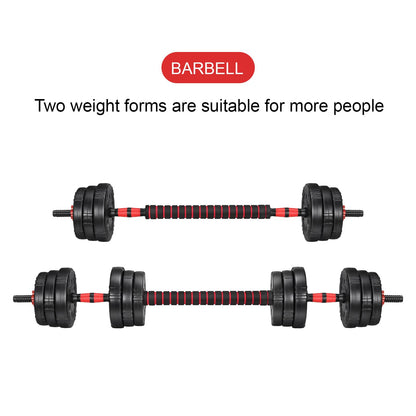 EDOSTORY Adjustable Dumbbell Set, 22/44/66/88lbs Free Weights, 4-in-1 Barbell & Kettlebell Set, Non-slip Handles, Fitness for Men & Women