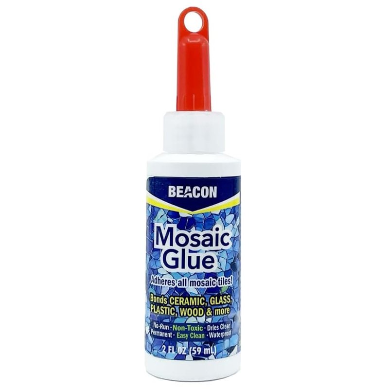 BEACON Mosaic Glue - Non-Toxic & Water Resistant, Ideal for All Tiles & Surfaces, 2-Ounce
