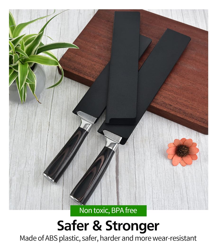 10pcs Universal Knife Edge Guards Set, Non-BPA Knife Sheath, Gentle on Your Blades