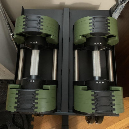Titan Fitness Dumbbell Stand and Plate Tree, 260 LB Capacity, Organize Classic Dumbbells, Power Blocks, Loose Plates, Home Gym Storage Rack