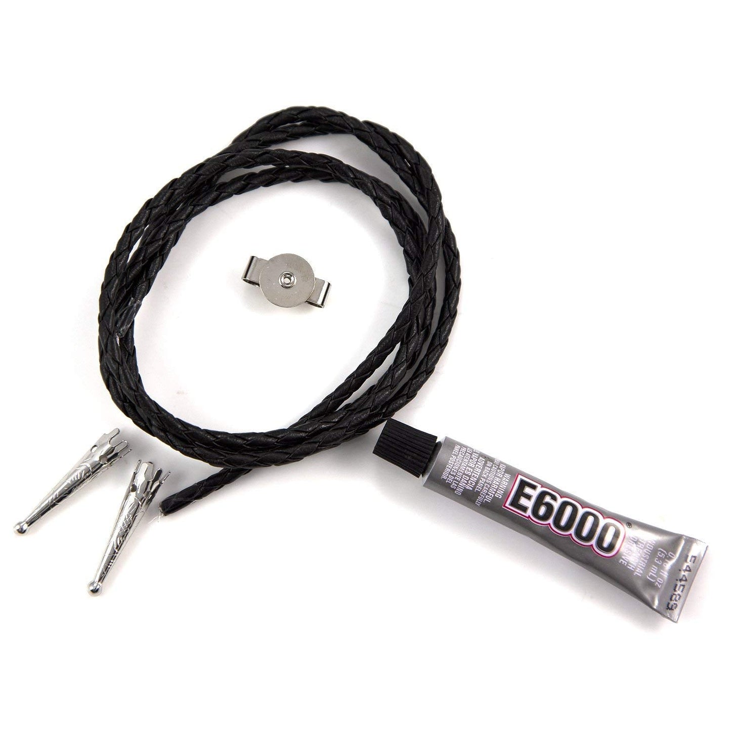 JewelrySupply Create Your Own Bolo Tie Kit - Bolo Cord, Slide, Tips & Glue
