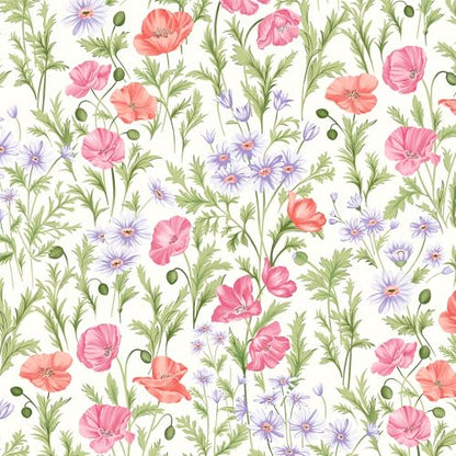 Peel and Stick Wallpaper for Home Decoration Kitchen Luxuriant Blossoms Wallpaper Removable Vinyl Self Adhesive Shelf Paper & Drawer Liner Roll House, Workshop & Office 17.3" x 118" SM-077-3