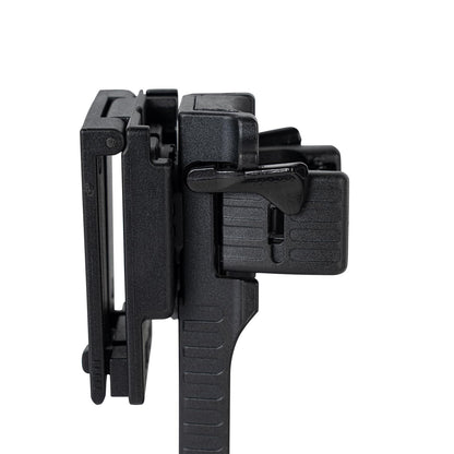 TACNEX Quick Release Baton Holder w/MOLLE Vest Clip Rotatable Police Baton Holster 16"-21"-26" Telescopic Baton Carrier ASP Baton Carry Case Expandable Baton Flashlight Support Stand for LE Security