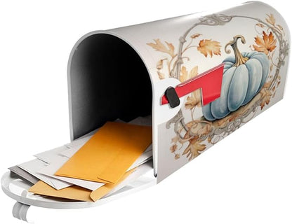 DADABULIU Mailbox Covers Pumpkin Rustic Flower Autumn Magnetic Letter Post Box Cover Standard Size 21 x 18 Inch Garden Yard Home Decorative
