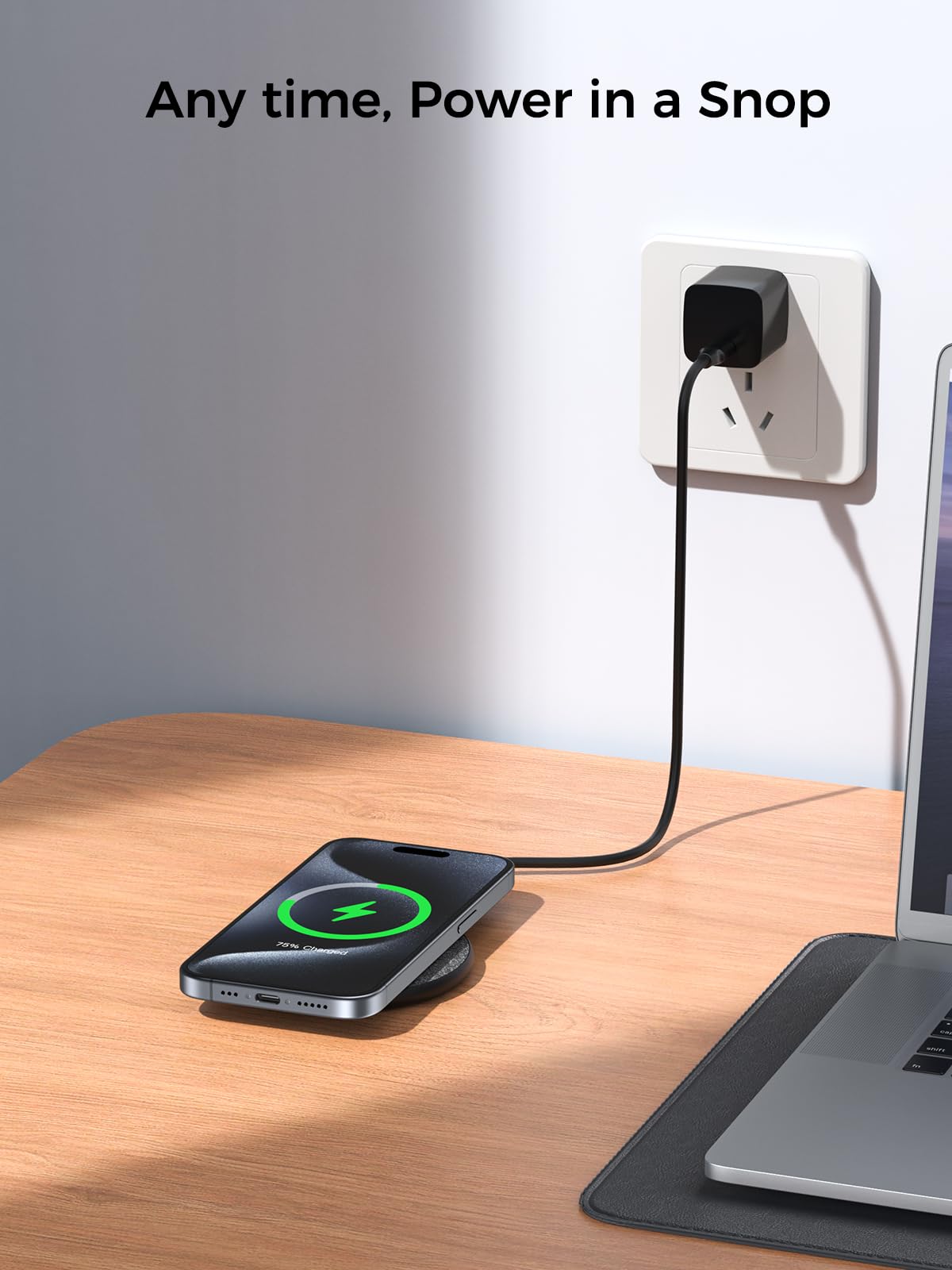 NewQ Wireless Charger, 15W Max Wireless Charging Pad for iPhone 15 14 13 12 11 X 8 Mini/SE/Pro/Max/Plus, Samsung Galaxy S23/S22/S21/S20/S10/S9/S8/S7/Note20/10/9/8, Air Pods/Pro/Galaxy Buds/+, 1 Pack
