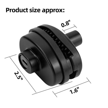 RioRand Keyed Alike Trigger Lock, Adjustable Gun Safety Lock with 2 Brass Keys, Compatible with Most Standard Firearms for Secure Storage(Black-5PS)