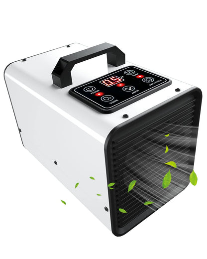 Tesiplz Ozone Negative Ion Generator,25,000mg/h Digital Touch Commercial Ozonator Odor Removal Machine,Industrial O3 Ionizer Air Purifier Deodorizer for Home Car Pet