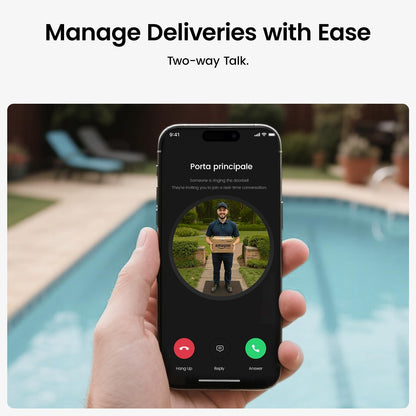 Doorbell Camera Wireless, aosu Battery-Powered Video Doorbell with Chime, 2K Resolution,Support local Storage,166° Ultra Wide Angle,180-Day Battery Life, AI Detection, Work with Alexa&Google Assistant