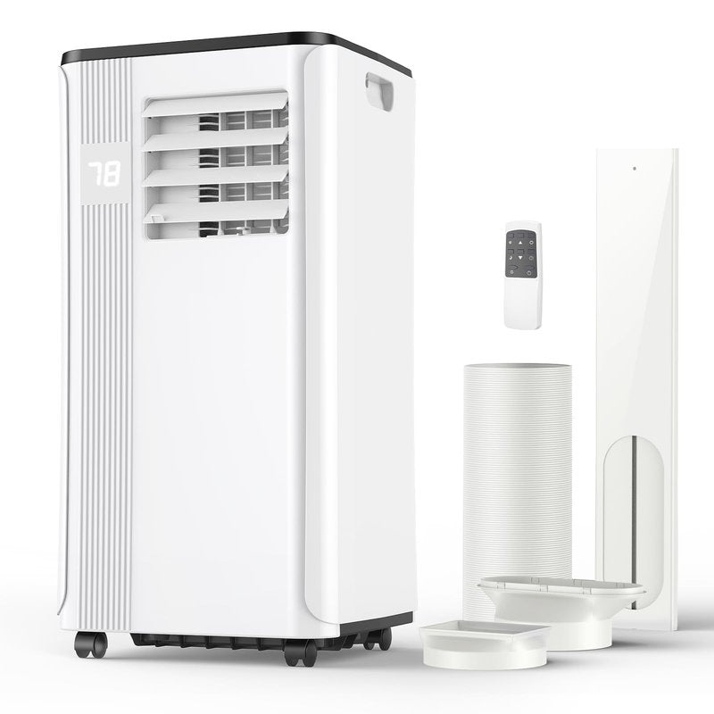 Portable Air Conditioners - 2026 Upgraded 10000 BTU Portable AC for Room up to 450 Sq. Ft, 3 in 1 AC Unit with 24H Timer, Smart Sleep Mode, Remote Control, Air Cooler for Bedroom Kitchen Small-Rooms
