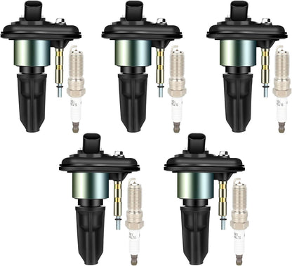 ECCPP 3 ignition coils with 3 iridium Spark Plugs,UF808,coils packs,for Smart Fortwo 2016-2017 0.9L‎224332428R,UF-808