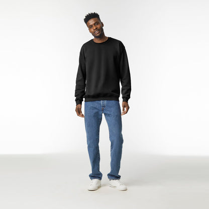 UGP Campus Apparel Gildan Men's Heavy Blend Crewneck Sweatshirt - Large - Black
