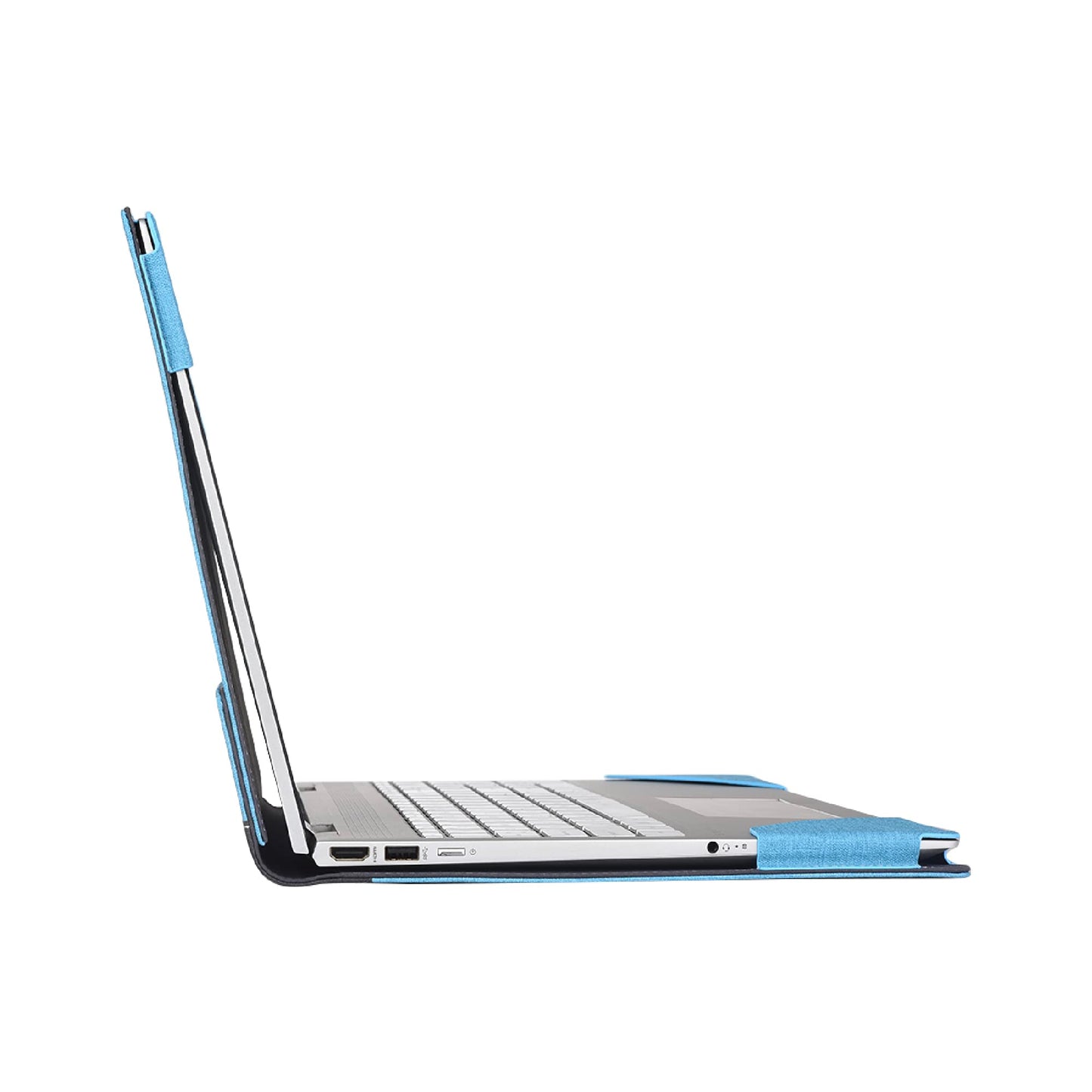 RUNMEIJIA Laptop Cover Case for Dell Latitude 5550/5540/5530/5520 2021~2024[not Compatible with Any Other Model] .2-in-1 PU Leather Detachable Notebook Sleeve Computer Bag Protective (Light Blue)