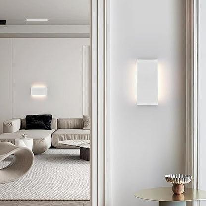 15"Modern LED vanity light,20W Dimmable 5 CCT (3000K-6500K) Adjustable Wall Lamp,Up and Down Wall Lighting,Indoor Wall Sconce for Bedroom,Staircase,Hallway,Dressing Table,1 Pack（White）