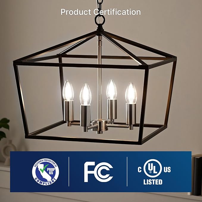 FLSNT 60W Equivalent LED Candelabra Bulbs, Dimmable LED Chandelier Bulbs, E12 Base, 500LM, CRI 82, 6 Pack, 5000K Daylight UL,CA65 Listed.