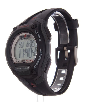 Timex Men's T5K417 Ironman Classic 30 Oversized Black/Gray/Red Resin Strap Watch