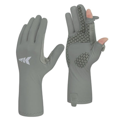 KastKing Sol Armis Pro UPF50+ Fishing Gloves -Quick-Dry,Full Finger UV Protection Gloves Sun Protection Gloves Men Women for Outdoor,Hunting