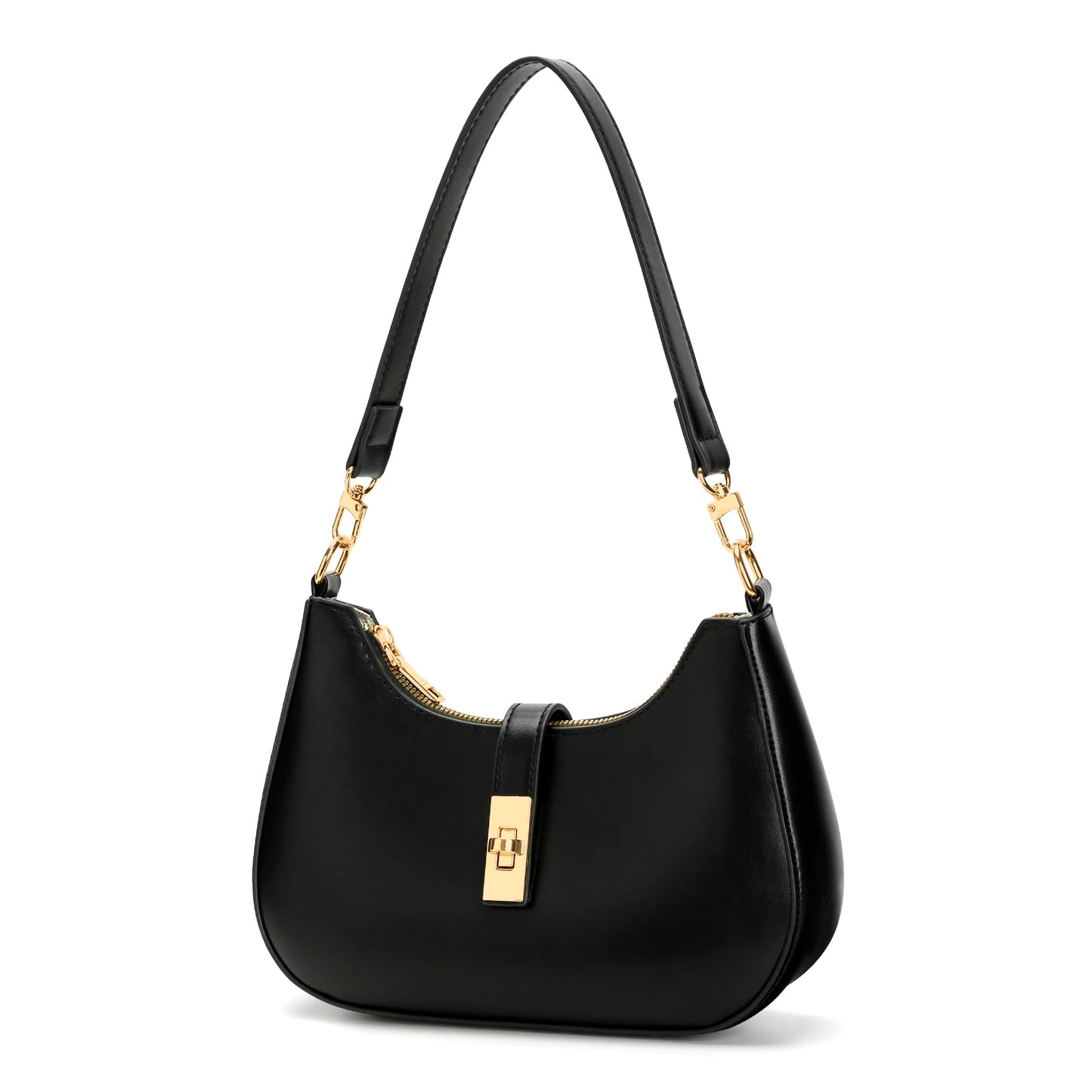 KKXIU Shoulder Bag for Women Cute Hobo Handbag and Vegan Leather Retro Small Clutch Purse with Zipper Closure