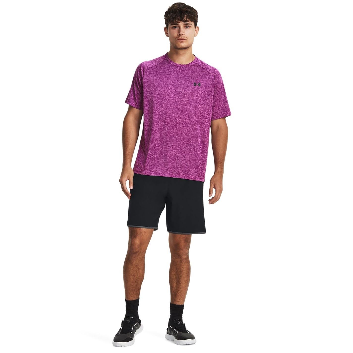 Under Armour Men's Tech 2.0 Short-Sleeve T-ShirtDISC, (573) Mystic Magenta / / Black, XX-Large