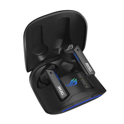 ASUS ROG Cetra True Wireless Gaming Earbuds – Bluetooth, Low-Latency, ANC Noise Cancelling, Touch Control, IPX4 Water Resistant, 27Hr Battery, Wireless Charging, for PC, Mobile, Switch, Ally/X - Black