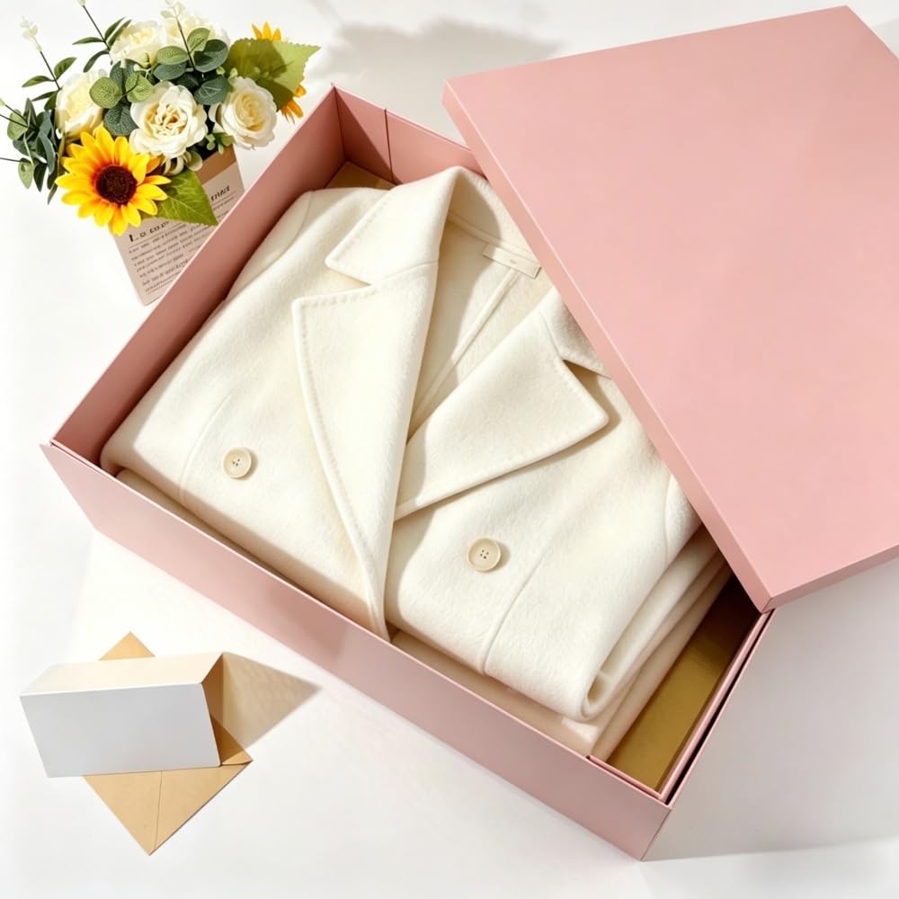 UoeRing Pink Extra Large Gift Box 1Pcs 22x17x9 inch,luxury Gift Box with Lid for Presents Birthday Christmas Valentine's Day (Includes Pull Bows,Card,Envelope,Filler)