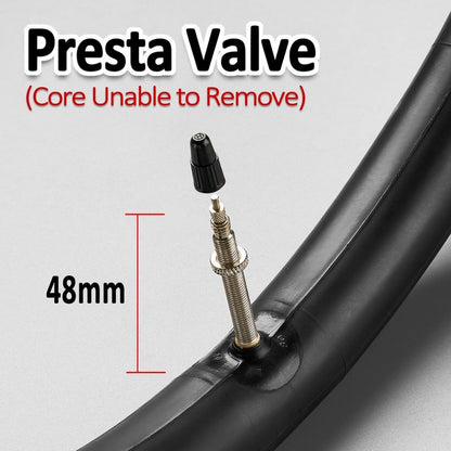 Corki Cycles 26 Inch Mountain Bike Tire Inner Tube 26 x 1.75 1.85 1.9 1.95 2.0 2.1 2.125 Presta Valve 48mm, Heavy Duty Butyl Rubber 26in MTB Bicycle Tube Replacement 2 Pack