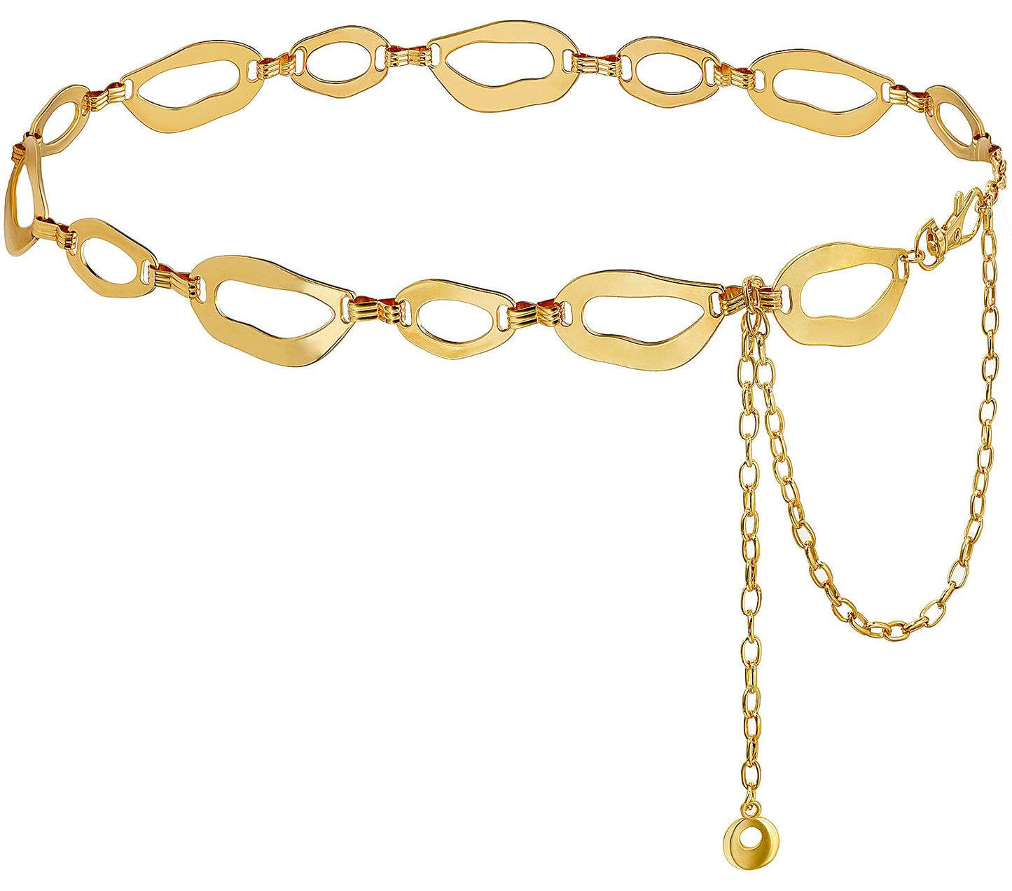 Suyi Waist Chain for Women Ladies Chunky Chain Belt for Dresses 150CM Gold 2