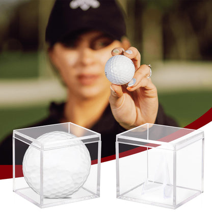 3 Pack Championship Ring Display Case Clear Acrylic Display Case Mini Football Baseball Softball Ring Holder Display Box Single Coin Stand 1 Slot Ring Hole Storage Box for Sports Fans, 2.16 Inch