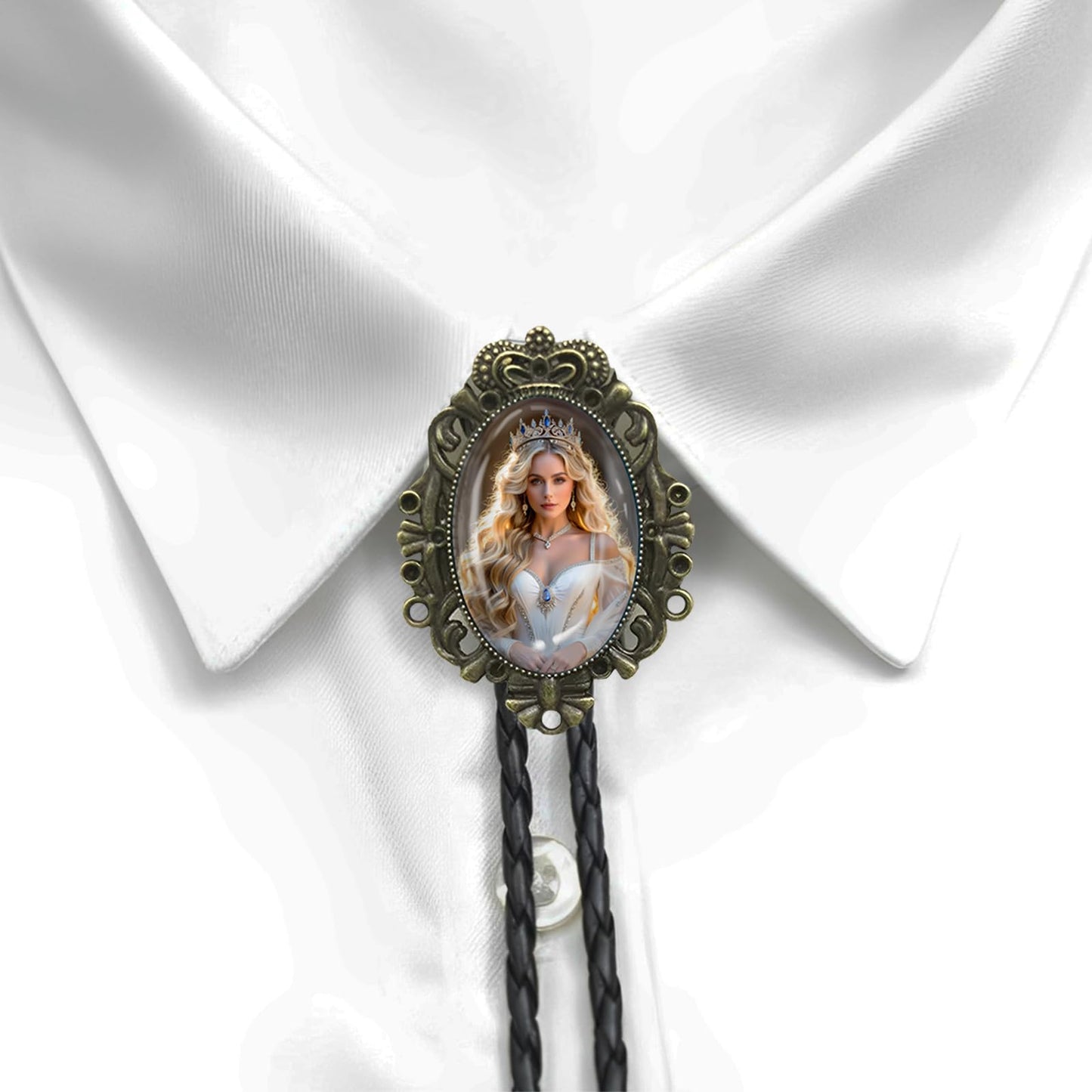 DVDKOLA Custom Bolo Tie Cowboy Accessories for Men Women Western Tie Native American Bolo Tie Rodeo Cowboy Outfit (Bronze)