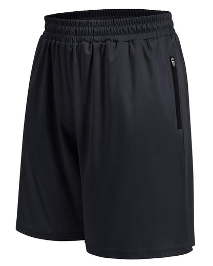 BOOJO Basketball Gym Mens Shorts with Zipper Pockets - Quick Dry Lightweight Athletic Workout Running Casual Shorts for Men