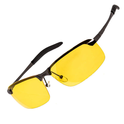 Night Driving Glasses Anti Glare Polarized With Stylish Case - Night Vision Glasses - Tac Glasses - Night Glasses for Driving - Nighttime Glasses