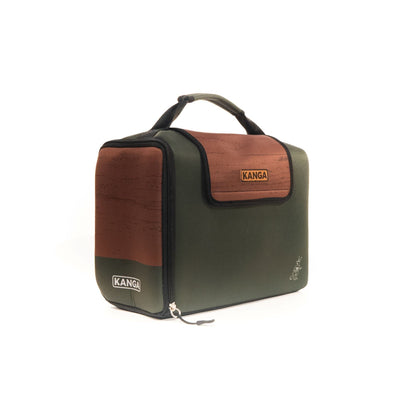 Kanga Insulated Cooler Bag - Soft Cooler Bag - 24 Pack Beer and Seltzer Drink Cooler - Insulated and Durability Tested - Kanga Kase Mate Cooler - Woody