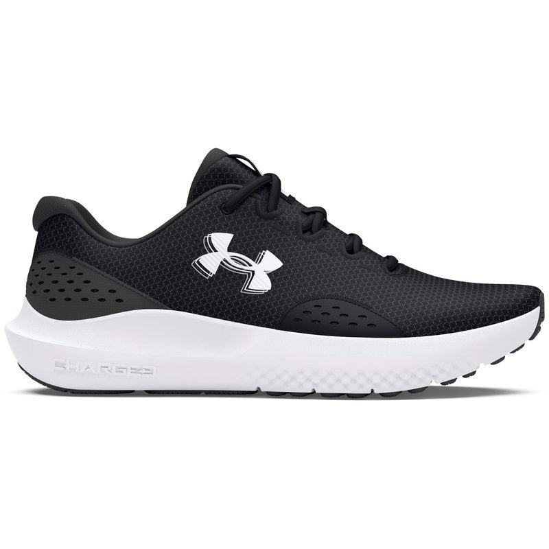 Under Armour Men's Charged Surge 4, (001) Black/Anthracite/White, 8, US