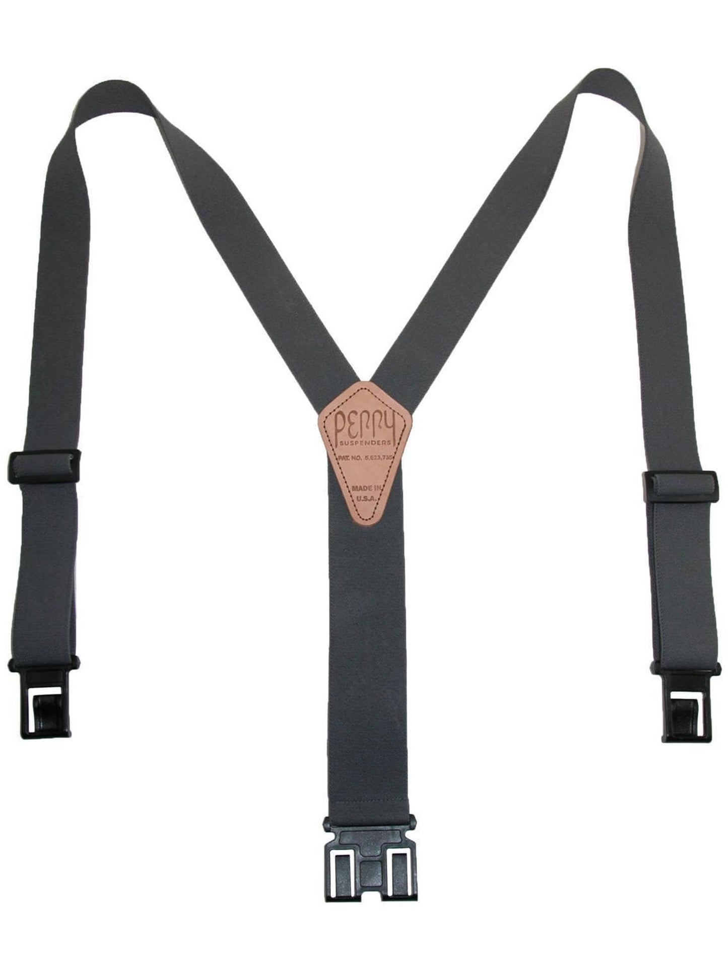 LARGE GREY BIG AND TALL SUSPENDERS