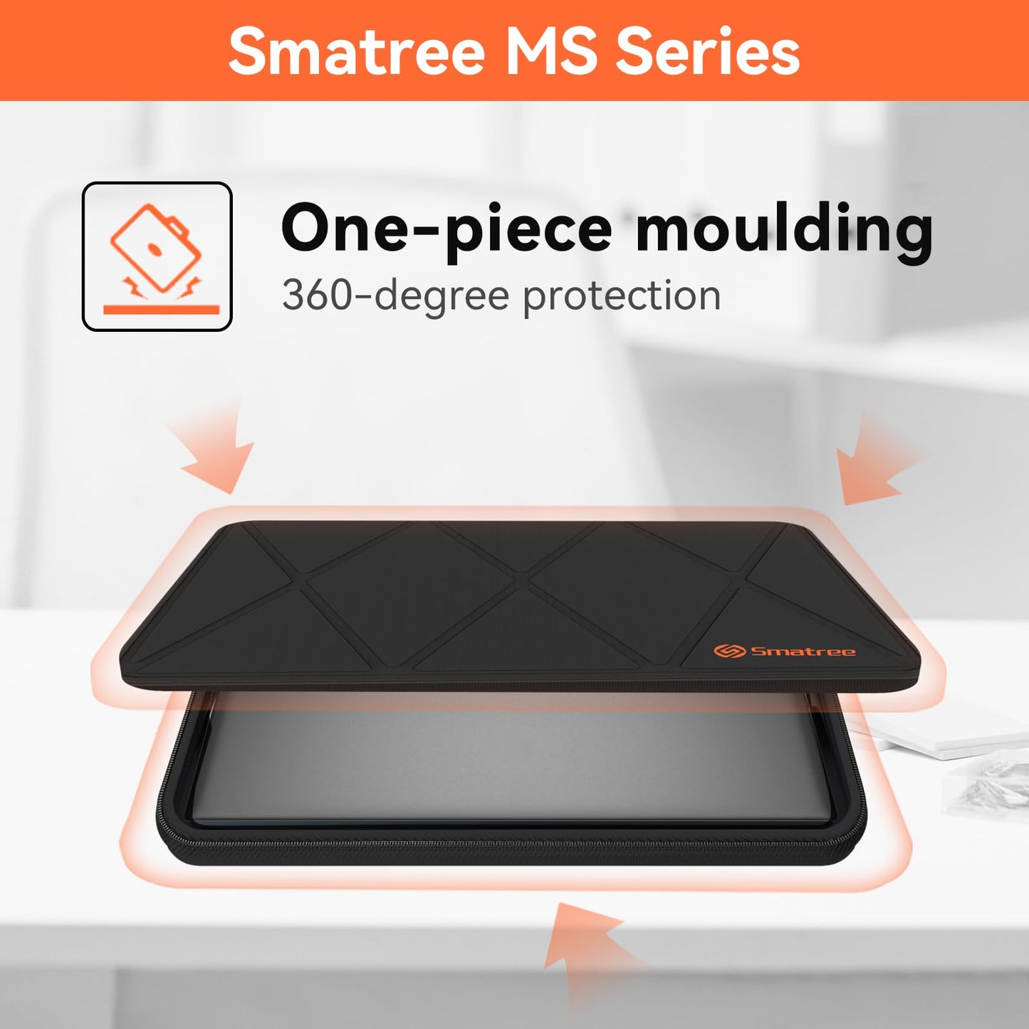 Smatree MS54T Hard EVA Protective Sleeve Case with Stand Compatible for 14 inch ASUS Vivobook 14 Notebook Bag