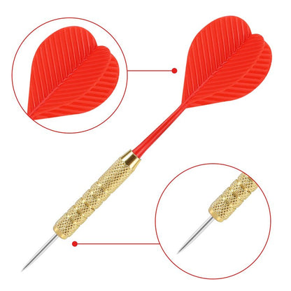 Accmor 18 Pack Steel Tip Darts - 18 Gram Metal Dart Set for Dartboard