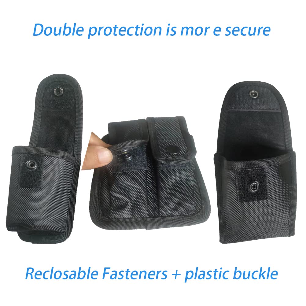 ZGJINLONG 10 in 1 Police Tactical Belt Portable Gift Box Duty Security Guard Belt,Law Enforcement Tactical Equipment System Set (Black, 10pcs